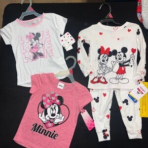 Girls Minnie Mouse Valentines Day Bundle size 18 months